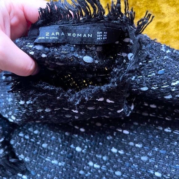 Zara SZ XS Black and White Tweed Dress! - Picture 7 of 15